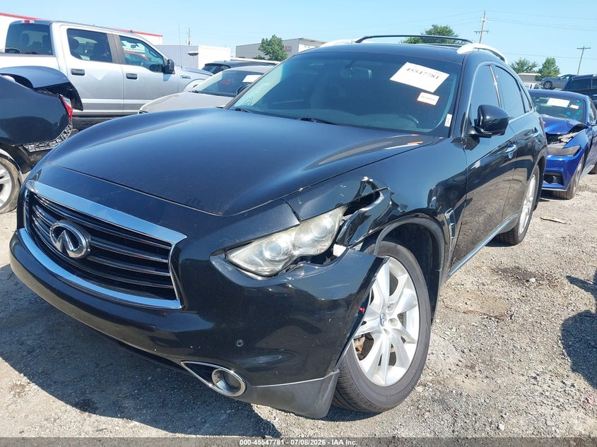 2013 Infiniti Fx VIN JN8CS1MW4DM175124 IAAI salvage auction — LEFT FRONT, Clear (Oklahoma), sold $1,550 on 2026-08-29 (photo 2)