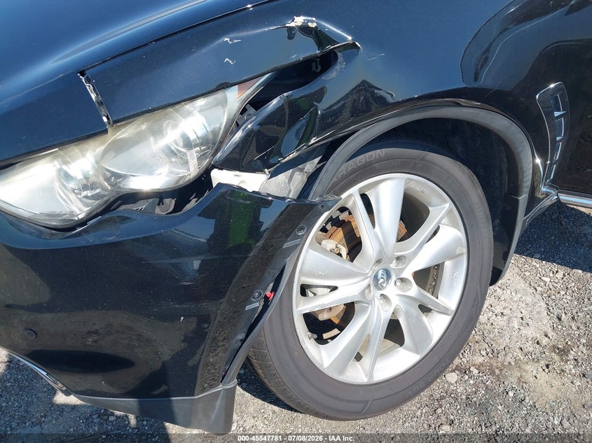 2013 Infiniti Fx VIN JN8CS1MW4DM175124 IAAI salvage auction — LEFT FRONT, Clear (Oklahoma), sold $1,550 on 2026-08-29 (photo 6)
