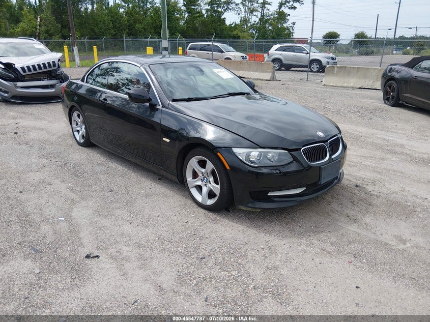 2011 BMW 3 series VIN WBADX7C50BE242402 IAAI salvage auction — FRONT END, Clear (Florida), sold $25 on 2026-07-12 (photo 1)