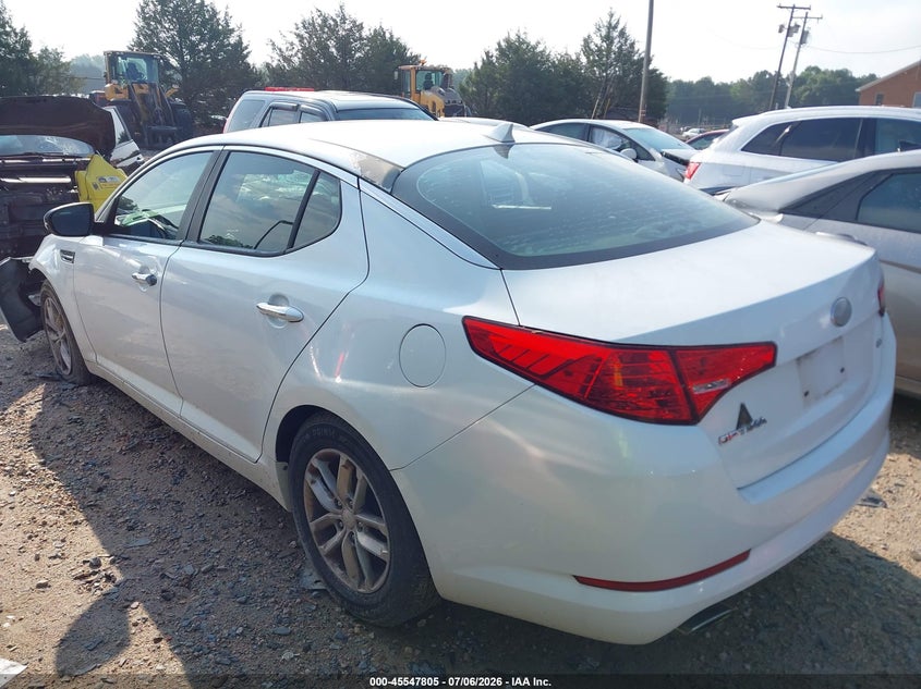 2013 Kia Optima VIN 5XXGM4A74DG196180 IAAI salvage auction — FRONT END, Salvage (North Carolina), sold $500 on 2026-07-20 (photo 3)
