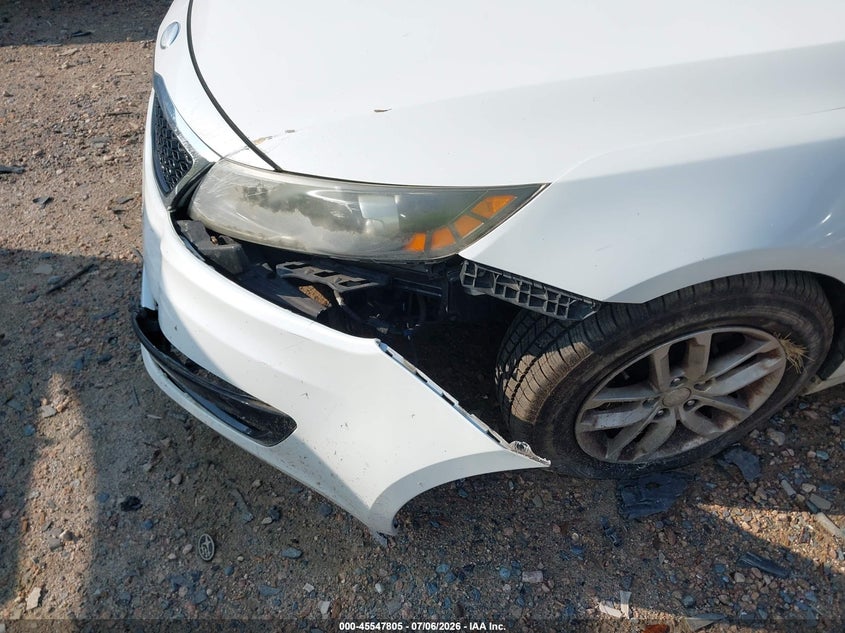 2013 Kia Optima VIN 5XXGM4A74DG196180 IAAI salvage auction — FRONT END, Salvage (North Carolina), sold $500 on 2026-07-20 (photo 6)