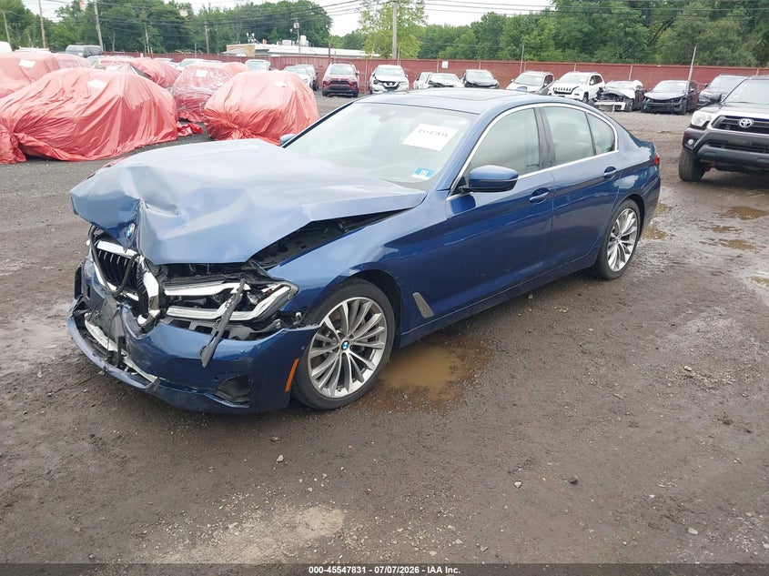 2021 BMW 5er VIN WBA13BJ07MWW95079 IAAI salvage auction — FRONT END, Salvage Title, sold $12,400 on 2026-08-19 (photo 2)