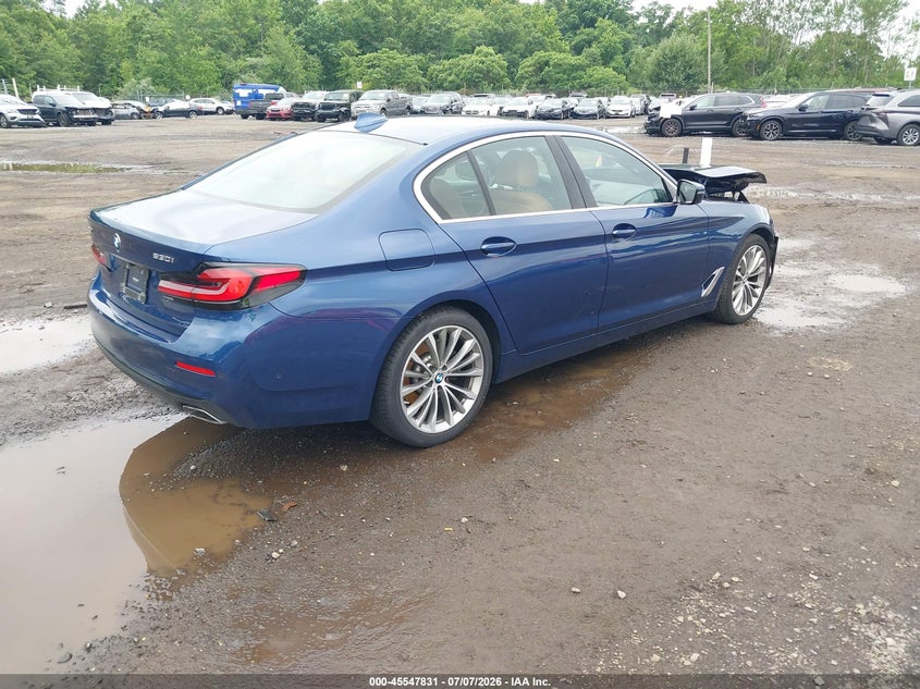 2021 BMW 5er VIN WBA13BJ07MWW95079 IAAI salvage auction — FRONT END, Salvage Title, sold $12,400 on 2026-08-19 (photo 4)