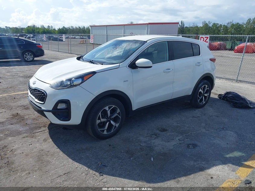 2020 Kia Sportage VIN KNDPMCAC9L7699024 IAAI salvage auction — UNKNOWN, Clear (Florida), sold $4,200 on 2026-07-29 (photo 2)