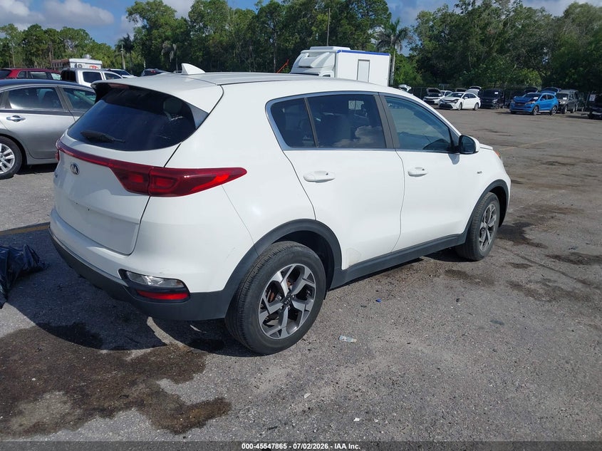 2020 Kia Sportage VIN KNDPMCAC9L7699024 IAAI salvage auction — UNKNOWN, Clear (Florida), sold $4,200 on 2026-07-29 (photo 4)