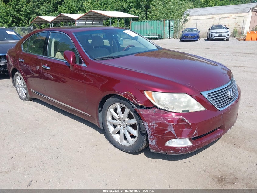 2008 Lexus Ls 460 VIN JTHBL46F685081800 IAAI salvage auction — NORMAL WEAR, Clear (Maryland), sold $1,100 on 2026-07-28 (photo 1)