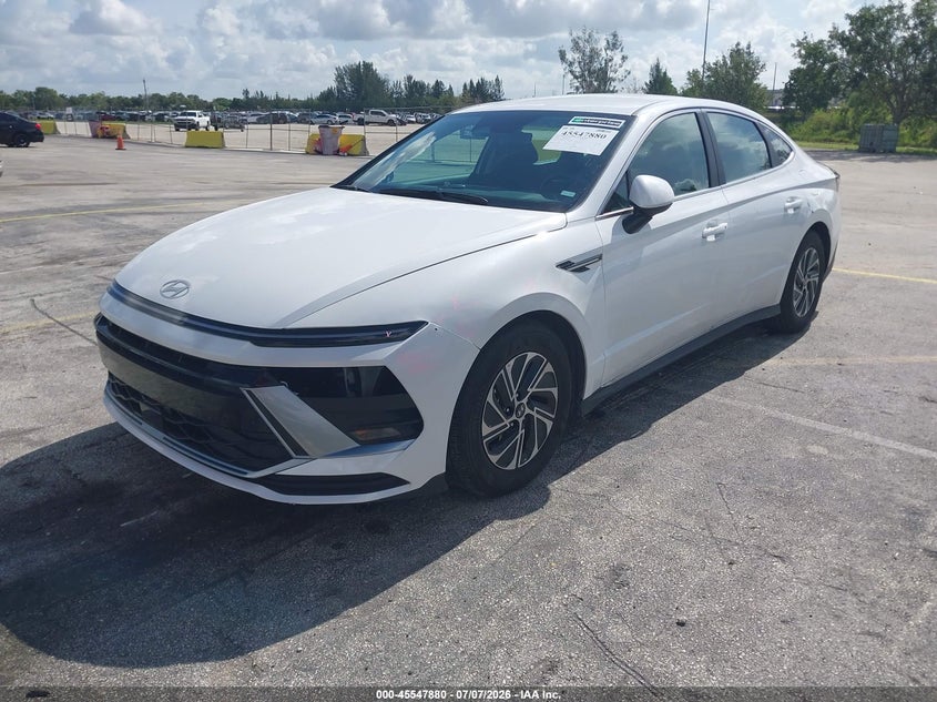 2026 Hyundai Sonata hybrid VIN KMHL24JJ6TA168712 IAAI salvage auction — LEFT FRONT, Enterprise Vehicles Clear Only (Florida), sold $16,900 on 2026-07-09 (photo 2)