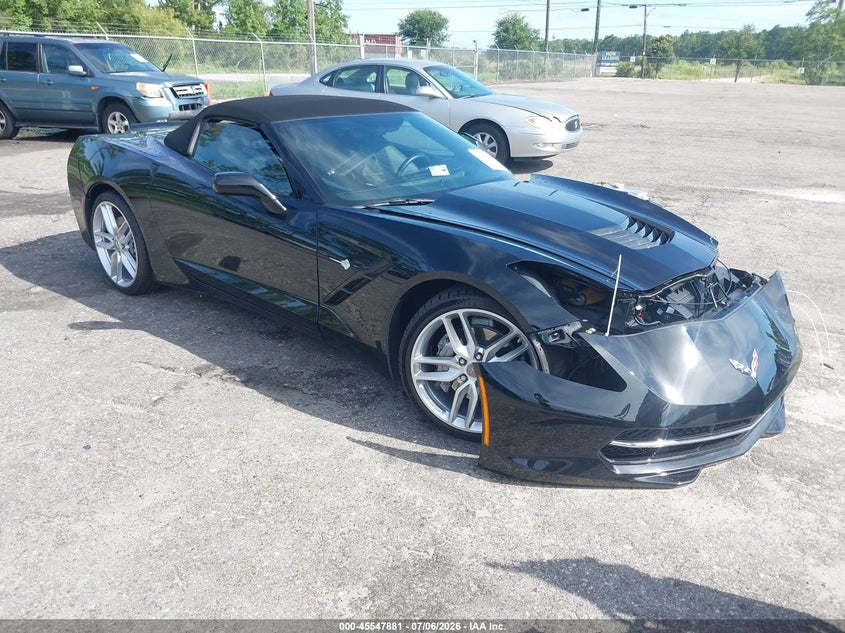 2019 Chevrolet Corvette VIN 1G1YA3D73K5122990 IAAI salvage auction — FRONT END, Rebuildable (Florida), sold $17,100 on 2026-07-28 (photo 1)