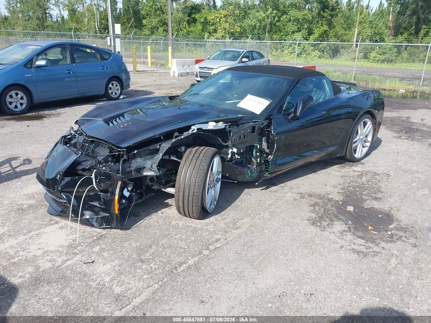 2019 Chevrolet Corvette VIN 1G1YA3D73K5122990 IAAI salvage auction — FRONT END, Rebuildable (Florida), sold $17,100 on 2026-07-28 (photo 2)