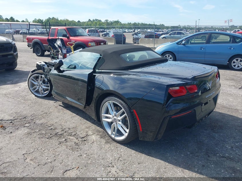 2019 Chevrolet Corvette VIN 1G1YA3D73K5122990 IAAI salvage auction — FRONT END, Rebuildable (Florida), sold $17,100 on 2026-07-28 (photo 3)