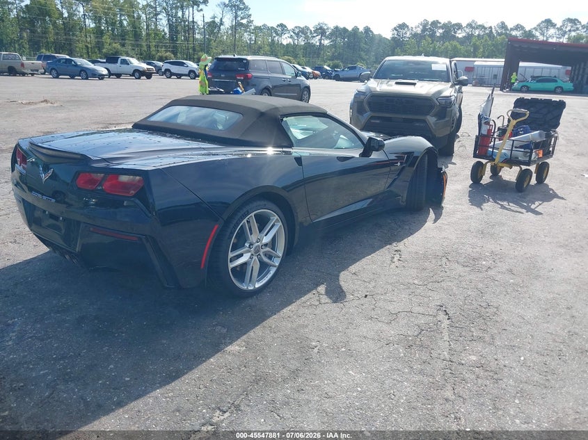 2019 Chevrolet Corvette VIN 1G1YA3D73K5122990 IAAI salvage auction — FRONT END, Rebuildable (Florida), sold $17,100 on 2026-07-28 (photo 4)