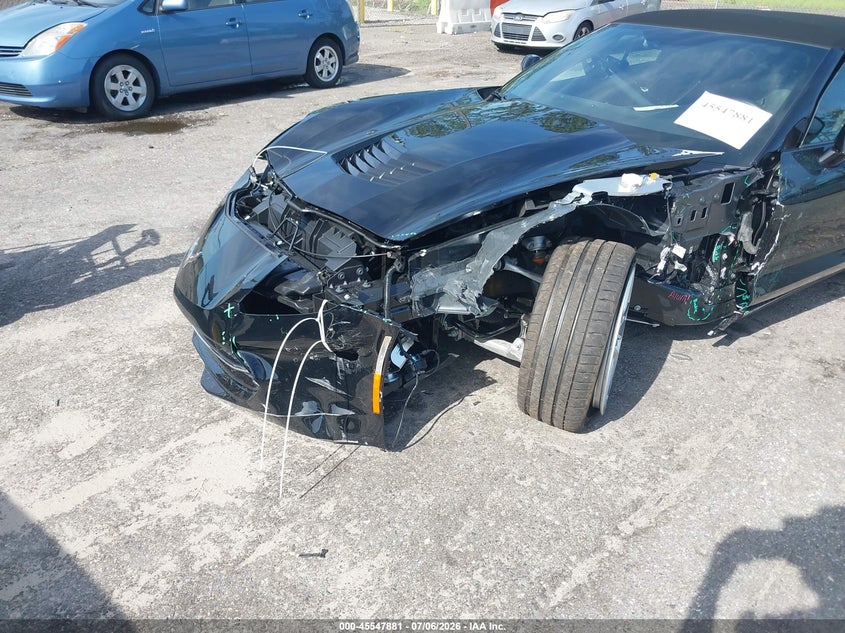 2019 Chevrolet Corvette VIN 1G1YA3D73K5122990 IAAI salvage auction — FRONT END, Rebuildable (Florida), sold $17,100 on 2026-07-28 (photo 6)