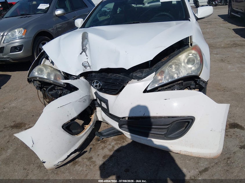 2012 Hyundai Genesis VIN KMHHT6KD9CU078525 IAAI salvage auction — FRONT & REAR, Junk (Oklahoma), sold $275 on 2026-07-31 (photo 6)