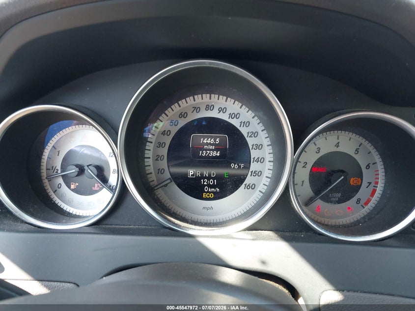 2013 Mercedes-benz C-klasse VIN WDDGF8AB6DR285256 IAAI salvage auction — REAR END, Salvage (North Carolina), sold $1,300 on 2026-08-09 (photo 7)