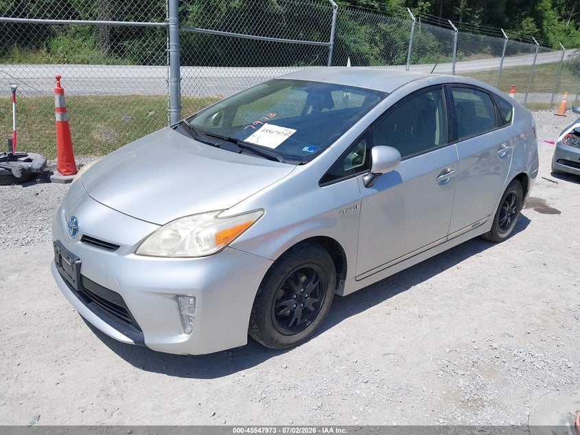 2012 Toyota Prius VIN JTDKN3DU4C5439105 IAAI salvage auction — NORMAL WEAR, Clear (Virginia), sold $1,750 on 2026-07-28 (photo 2)