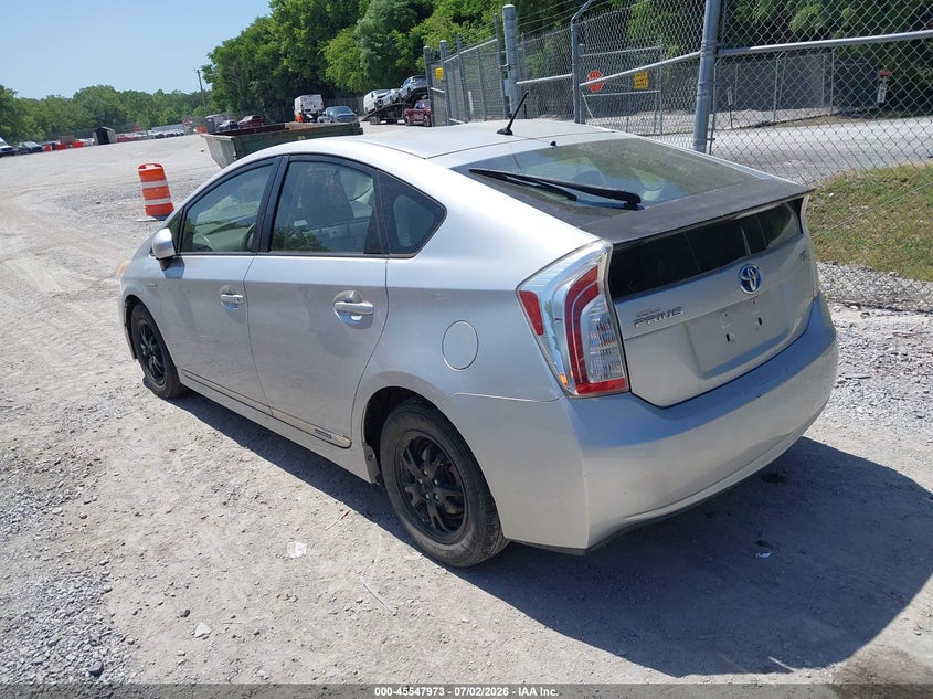 2012 Toyota Prius VIN JTDKN3DU4C5439105 IAAI salvage auction — NORMAL WEAR, Clear (Virginia), sold $1,750 on 2026-07-28 (photo 3)