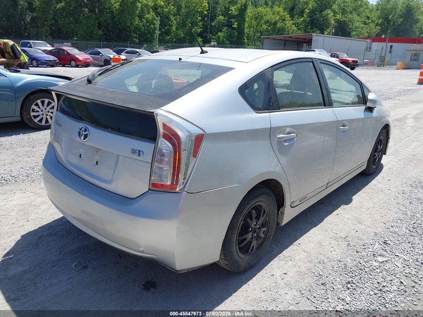 2012 Toyota Prius VIN JTDKN3DU4C5439105 IAAI salvage auction — NORMAL WEAR, Clear (Virginia), sold $1,750 on 2026-07-28 (photo 4)