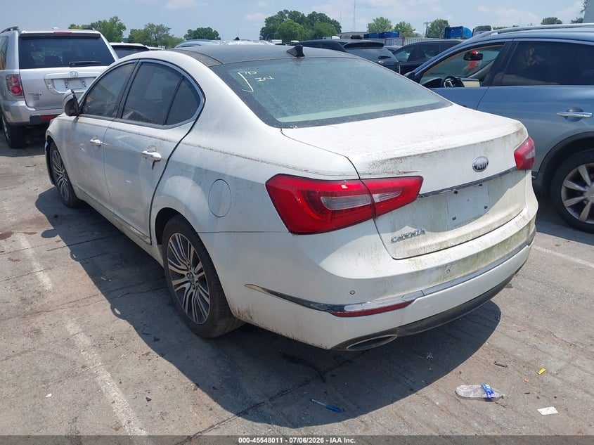 2014 Kia Cadenza VIN KNALN4D76E5121586 IAAI salvage auction — FRONT END, Clear-Dealer Only (North Carolina), sold $425 on 2026-07-20 (photo 3)