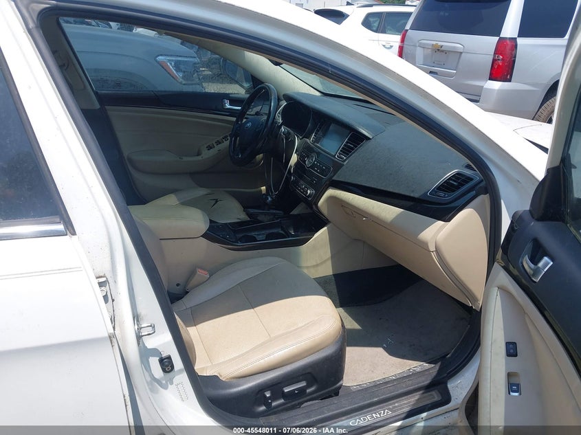 2014 Kia Cadenza VIN KNALN4D76E5121586 IAAI salvage auction — FRONT END, Clear-Dealer Only (North Carolina), sold $425 on 2026-07-20 (photo 5)
