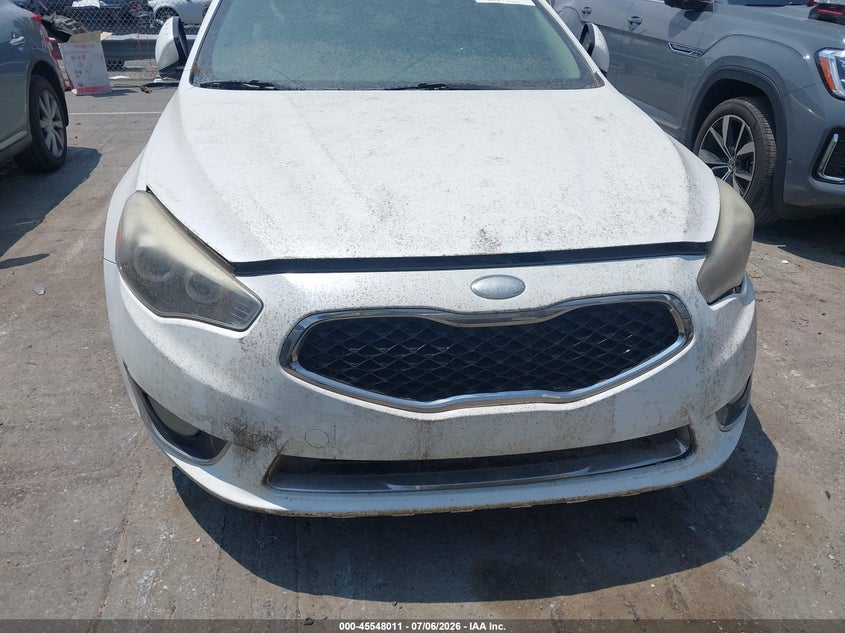 2014 Kia Cadenza VIN KNALN4D76E5121586 IAAI salvage auction — FRONT END, Clear-Dealer Only (North Carolina), sold $425 on 2026-07-20 (photo 6)