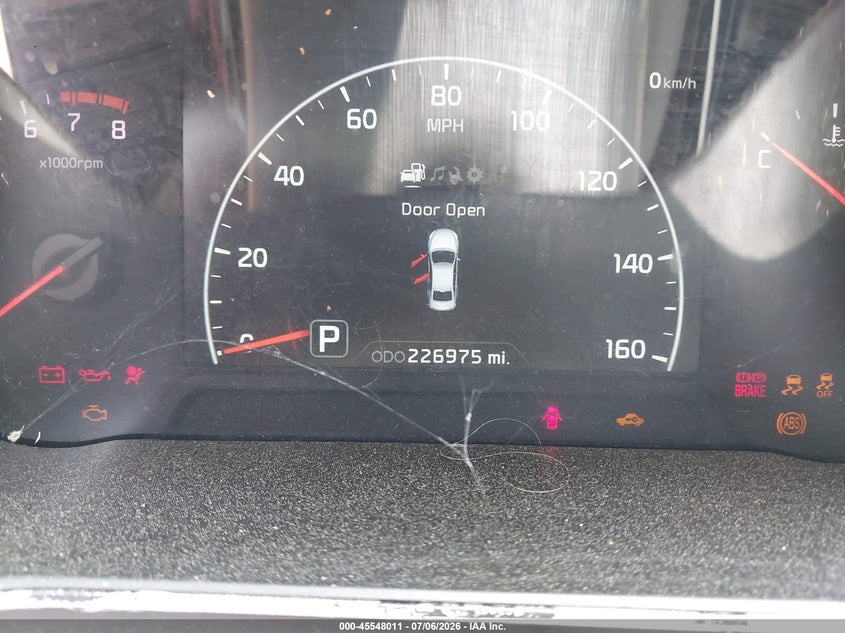 2014 Kia Cadenza VIN KNALN4D76E5121586 IAAI salvage auction — FRONT END, Clear-Dealer Only (North Carolina), sold $425 on 2026-07-20 (photo 7)