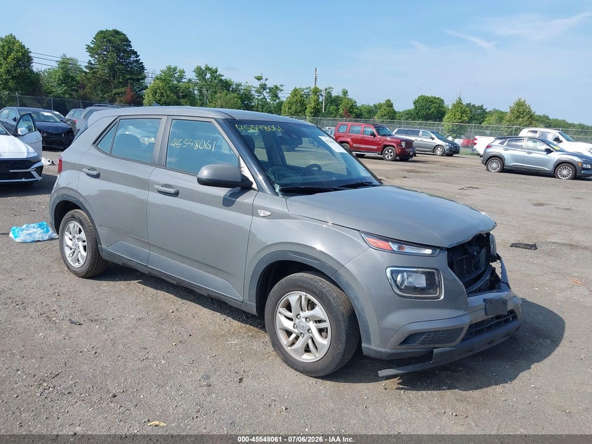 2021 Hyundai Venue VIN KMHRB8A36MU096297 IAAI salvage auction — LEFT FRONT, Salvage Title, sold $3,250 on 2026-08-01 (photo 1)