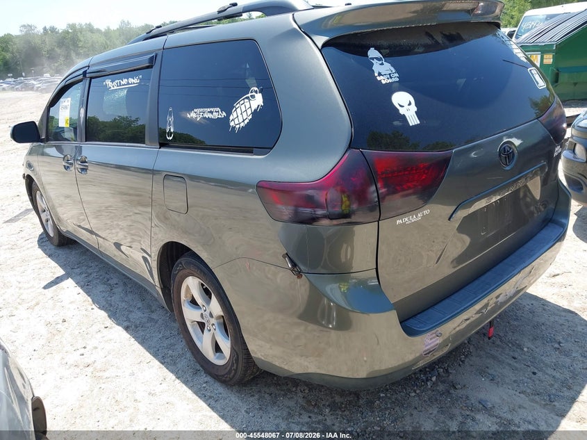 2011 Toyota Sienna VIN 5TDKK3DC5BS047498 IAAI salvage auction — FRONT END, Salvage (Massachusetts), sold $650 on 2026-07-28 (photo 3)