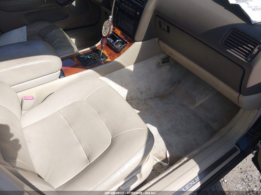 1996 Lexus Ls 400 VIN JT8BH22F6T0064688 IAAI salvage auction — NORMAL WEAR, Clear (Delaware), sold $225 on 2026-07-27 (photo 5)