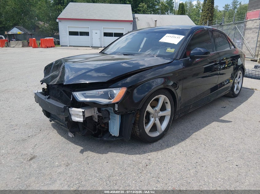 2016 Audi A3 VIN WAUB8GFF4G1059995 IAAI salvage auction — FRONT & REAR, Salvage (Maine), sold $500 on 2026-09-28 (photo 2)