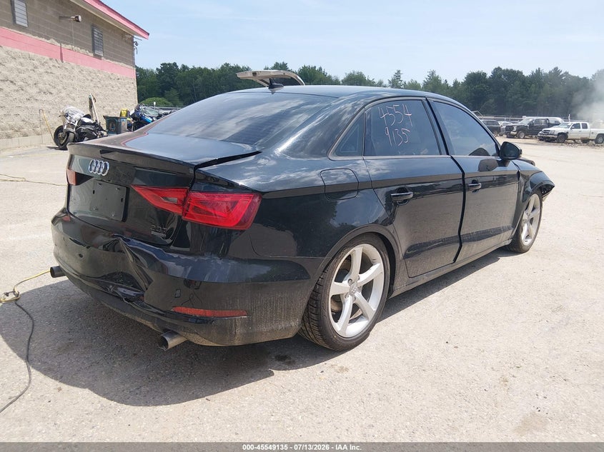 2016 Audi A3 VIN WAUB8GFF4G1059995 IAAI salvage auction — FRONT & REAR, Salvage (Maine), sold $500 on 2026-09-28 (photo 4)