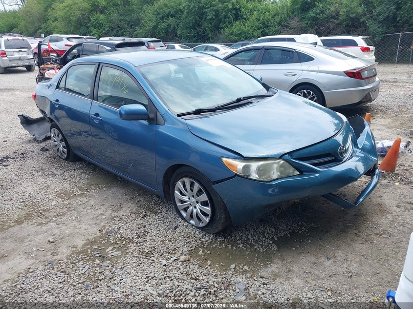 2013 Toyota Corolla VIN 5YFBU4EEXDP154350 IAAI salvage auction — FRONT & REAR, Salvage (Ohio), sold $1,550 on 2026-07-28 (photo 1)