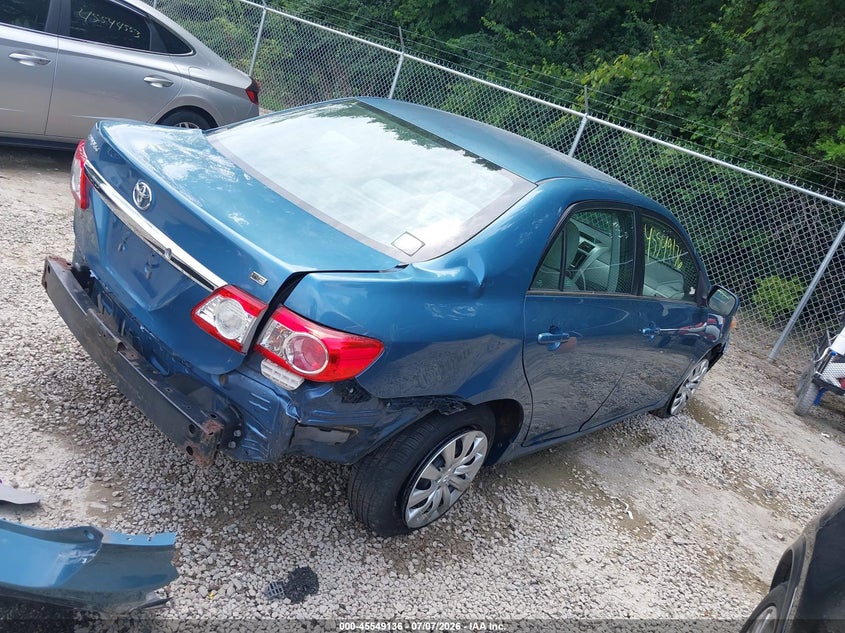 2013 Toyota Corolla VIN 5YFBU4EEXDP154350 IAAI salvage auction — FRONT & REAR, Salvage (Ohio), sold $1,550 on 2026-07-28 (photo 4)