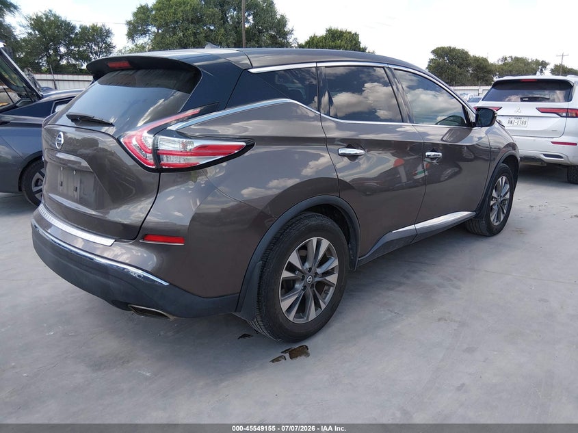 2015 Nissan Murano VIN 5N1AZ2MG2FN285403 IAAI salvage auction — FRONT END, Wait Title, sold $2,050 on 2026-08-25 (photo 4)
