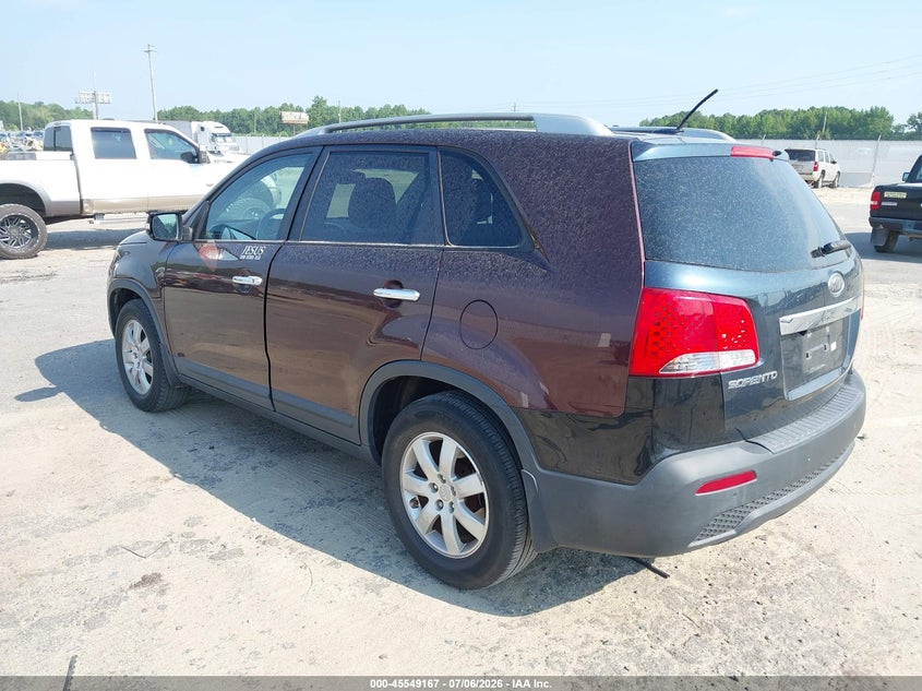 2013 Kia Sorento VIN 5XYKT4A68DG324355 IAAI salvage auction — UNKNOWN, Clear (North Carolina), sold $725 on 2026-07-18 (photo 3)