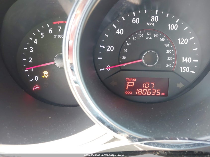 2013 Kia Sorento VIN 5XYKT4A68DG324355 IAAI salvage auction — UNKNOWN, Clear (North Carolina), sold $725 on 2026-07-18 (photo 7)
