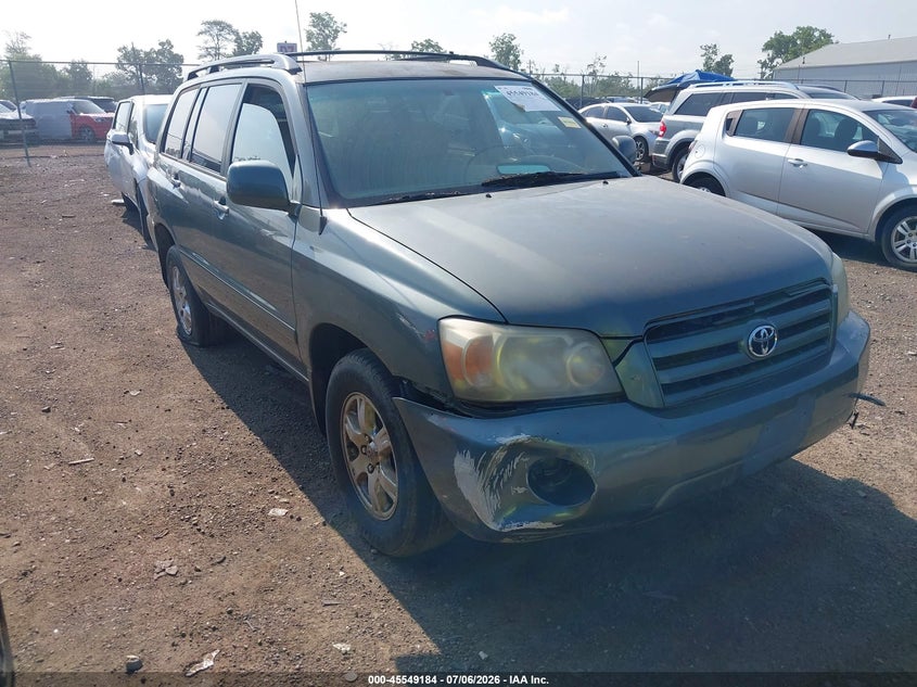 2006 Toyota Highlander VIN JTEEP21A660163955 IAAI salvage auction — NORMAL WEAR, Original (Ohio), sold $875 on 2026-07-30 (photo 1)