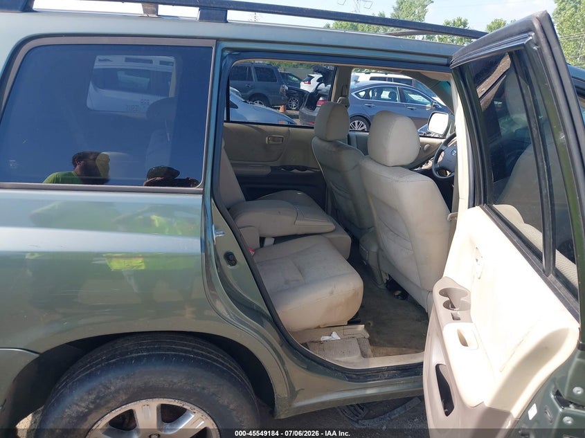 2006 Toyota Highlander VIN JTEEP21A660163955 IAAI salvage auction — NORMAL WEAR, Original (Ohio), sold $875 on 2026-07-30 (photo 8)