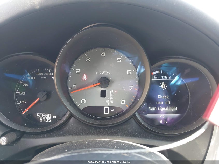 2021 Porsche Macan VIN WP1AG2A55MLB50436 IAAI salvage auction — FRONT END, Salvage Title, sold $11,100 on 2026-07-29 (photo 7)