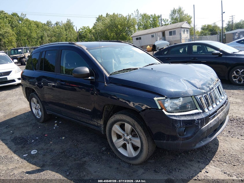 2016 Jeep Compass VIN 1C4NJDBB5GD713696 IAAI salvage auction — FRONT END, Salvage (Pennsylvania), sold $400 on 2026-07-18 (photo 1)