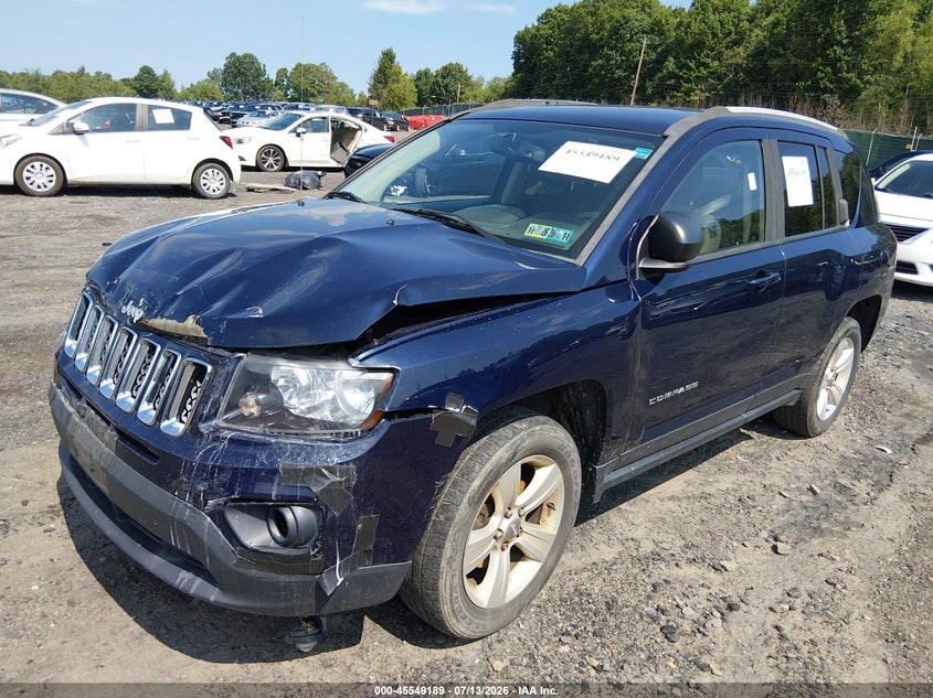 2016 Jeep Compass VIN 1C4NJDBB5GD713696 IAAI salvage auction — FRONT END, Salvage (Pennsylvania), sold $400 on 2026-07-18 (photo 2)