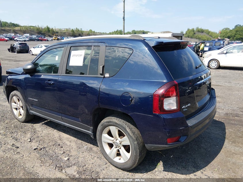 2016 Jeep Compass VIN 1C4NJDBB5GD713696 IAAI salvage auction — FRONT END, Salvage (Pennsylvania), sold $400 on 2026-07-18 (photo 3)