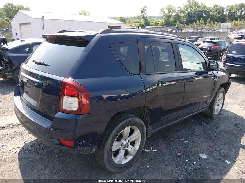 2016 Jeep Compass VIN 1C4NJDBB5GD713696 IAAI salvage auction — FRONT END, Salvage (Pennsylvania), sold $400 on 2026-07-18 (photo 4)
