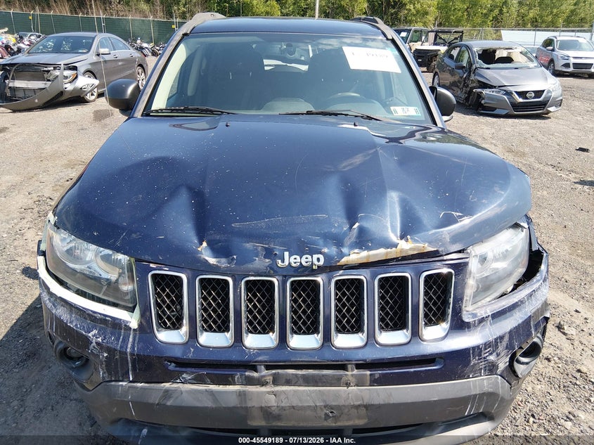 2016 Jeep Compass VIN 1C4NJDBB5GD713696 IAAI salvage auction — FRONT END, Salvage (Pennsylvania), sold $400 on 2026-07-18 (photo 6)