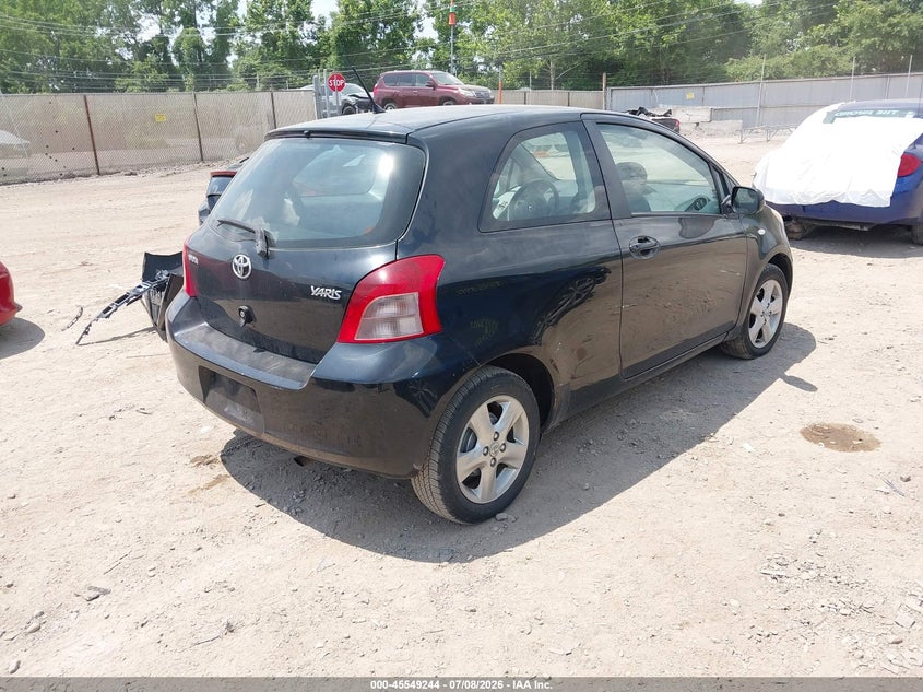 2007 Toyota Yaris VIN JTDJT923275095407 IAAI salvage auction — SIDE, Salvage (Ohio), sold $525 on 2026-07-30 (photo 4)