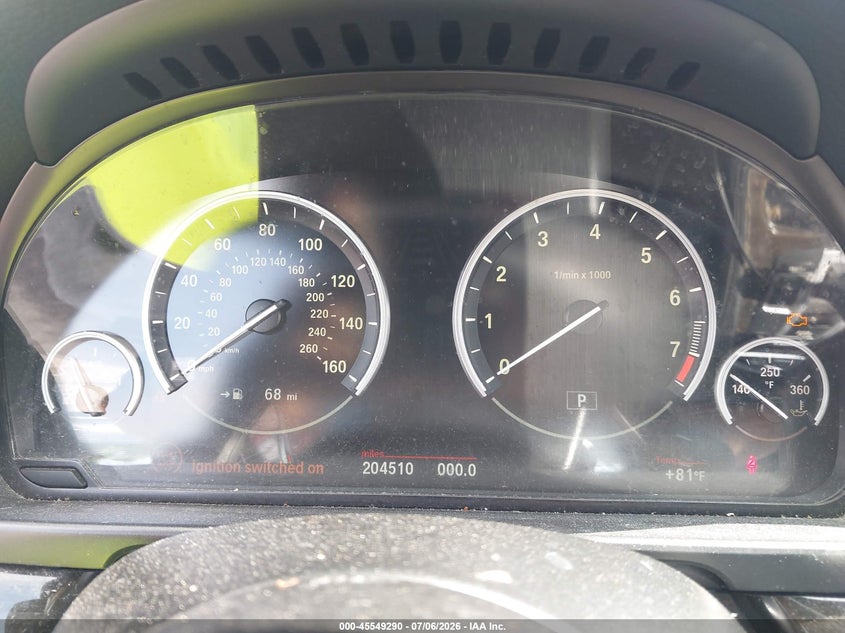 2014 BMW 5er VIN WBAKN9C50ED680811 IAAI salvage auction — NORMAL WEAR, Clear (Georgia), sold $1,900 on 2026-07-29 (photo 7)