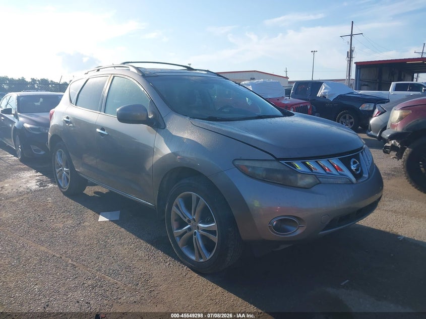 2010 Nissan Murano VIN JN8AZ1MUXAW012365 IAAI salvage auction — NORMAL WEAR, Clear (Louisiana), sold $600 on 2026-07-28 (photo 1)