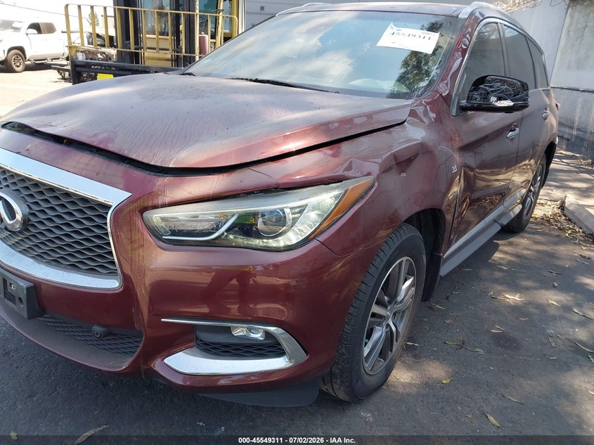 2019 Infiniti Qx60 VIN 5N1DL0MN2KC501063 IAAI salvage auction — SIDE, Salvage Certificate (California), sold $2,550 on 2026-07-05 (photo 2)