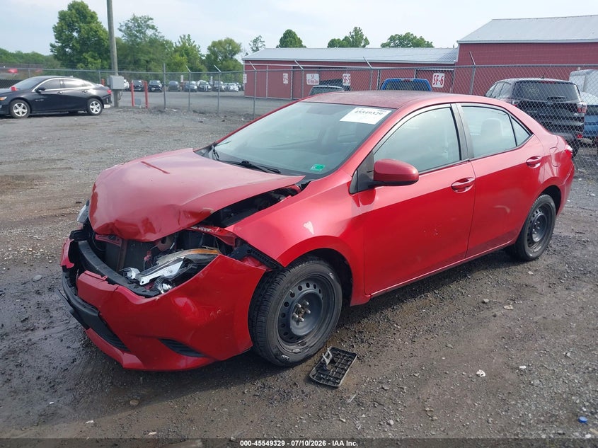 2014 Toyota Corolla VIN 5YFBURHE6EP059987 IAAI salvage auction — FRONT END, Clear (Virginia), sold $1,700 on 2026-07-24 (photo 2)