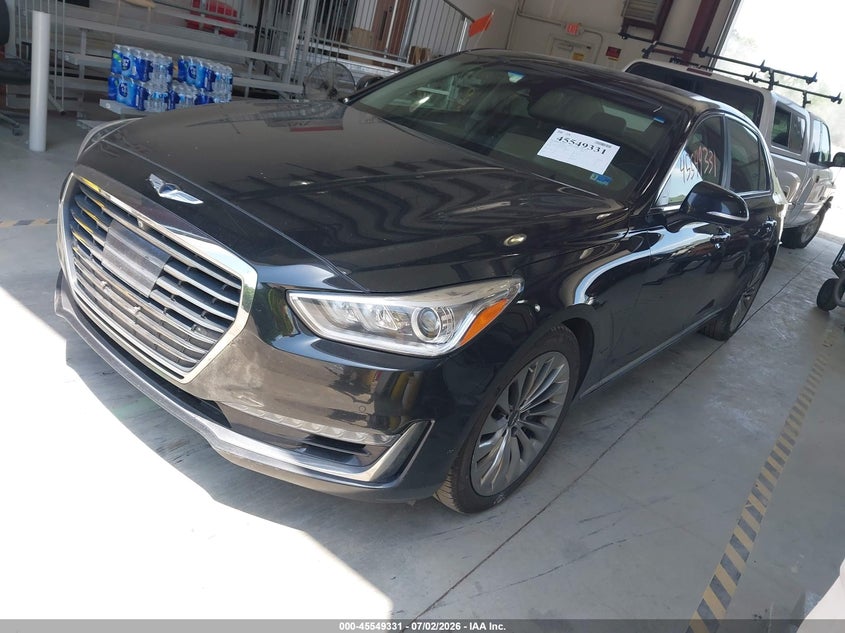 2017 Genesis G90 VIN KMHG54JHXHU031669 IAAI salvage auction — NORMAL WEAR, Clear (Virginia), sold $3,300 on 2026-07-17 (photo 2)