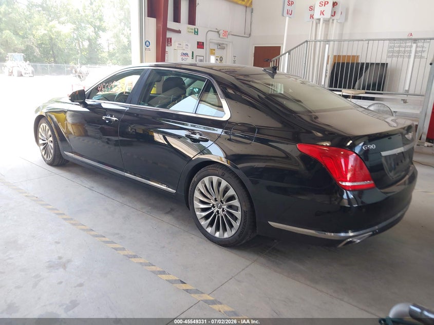 2017 Genesis G90 VIN KMHG54JHXHU031669 IAAI salvage auction — NORMAL WEAR, Clear (Virginia), sold $3,300 on 2026-07-17 (photo 3)